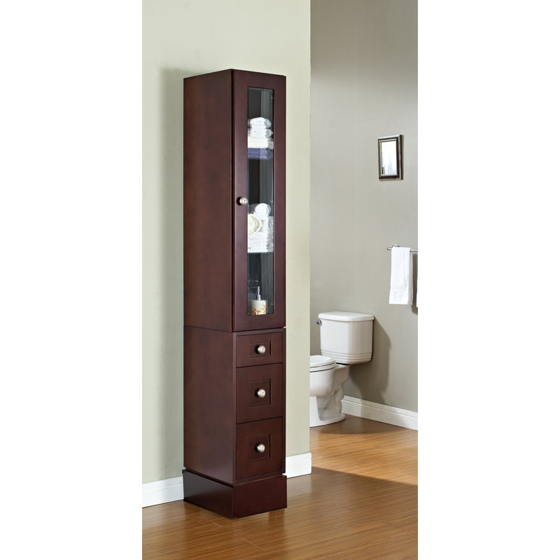 American Imaginations 12" W x 82" H Linen Tower Wayfair